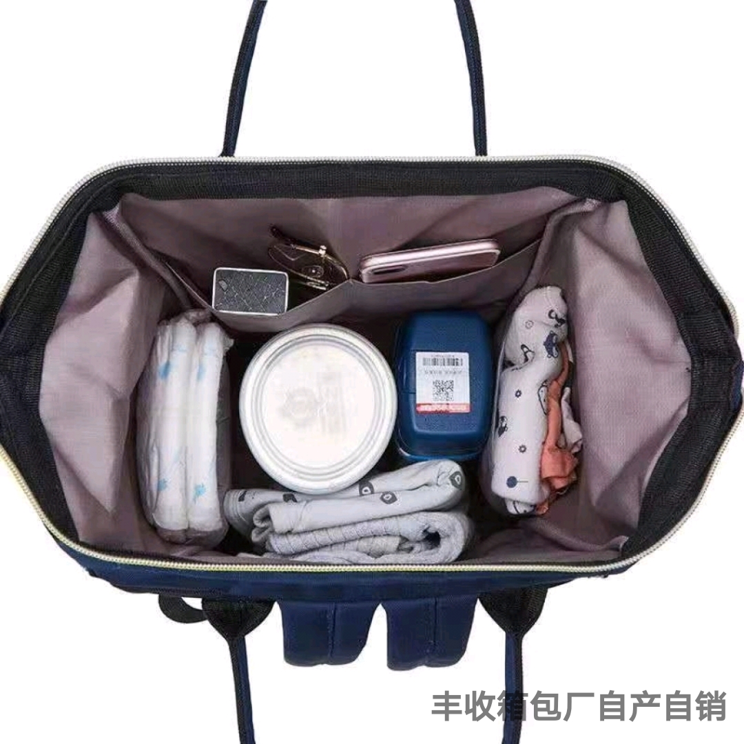 New Korean Style Trendy Printing Mummy Backpack Outdoor Leisure All-Match Multi-Functional Backpack Oxford Cloth Bag in Stock