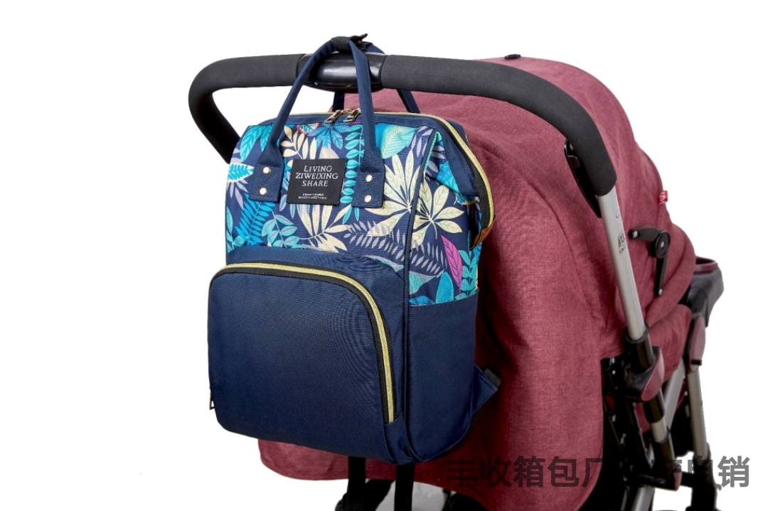New Korean Style Trendy Printing Mummy Backpack Outdoor Leisure All-Match Multi-Functional Backpack Oxford Cloth Bag in Stock