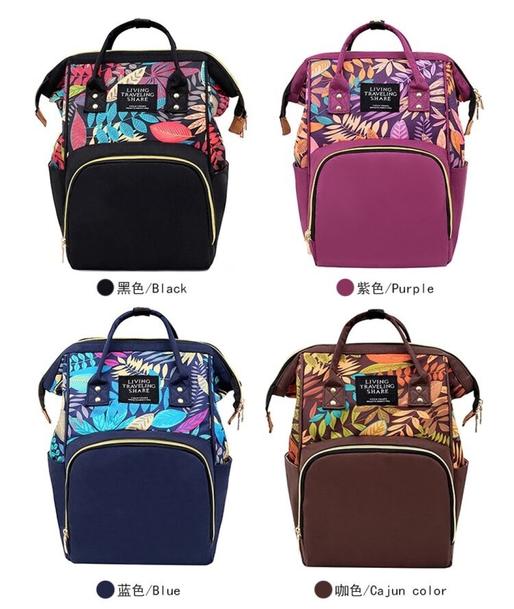 New Korean Style Trendy Printing Mummy Backpack Outdoor Leisure All-Match Multi-Functional Backpack Oxford Cloth Bag in Stock New Korean Style Trendy Printing Mummy Backpack Outdoor Leisure All-Match Multi-Functional Backpack Oxford Cloth Bag in Stock