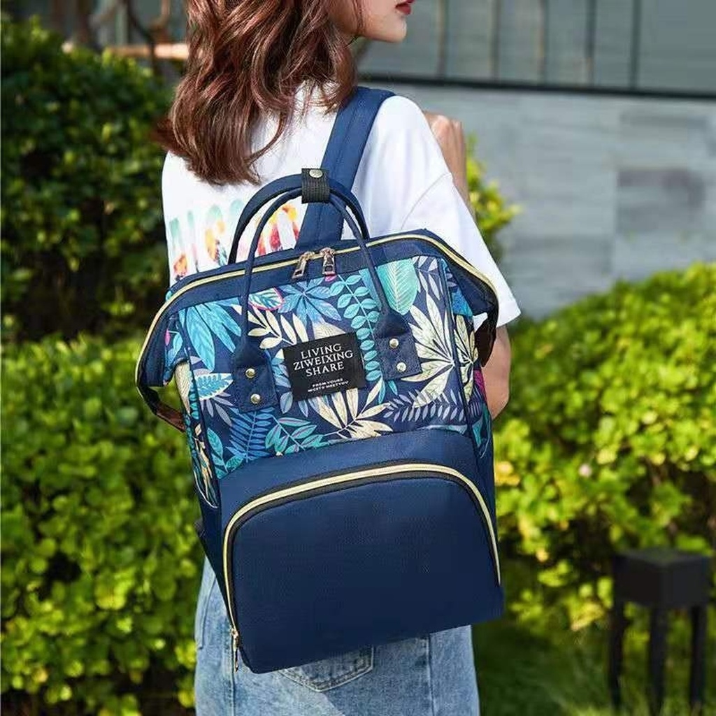 New Korean Style Trendy Printing Mummy Backpack Outdoor Leisure All-Match Multi-Functional Backpack Oxford Cloth Bag in Stock New Korean Style Trendy Printing Mummy Backpack Outdoor Leisure All-Match Multi-Functional Backpack Oxford Cloth Bag in Stock