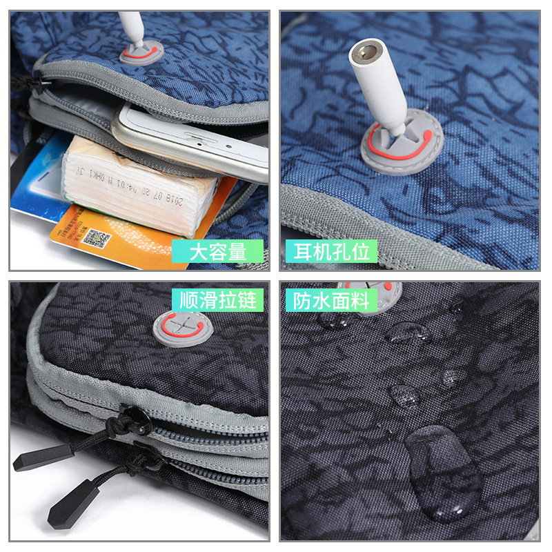 In Stock Wholesale Waterproof Convenient Crossbody Sports Waist Bag Outdoor Fitness Kettle Waist Bag Mountaineering Fit Running Waist Bag