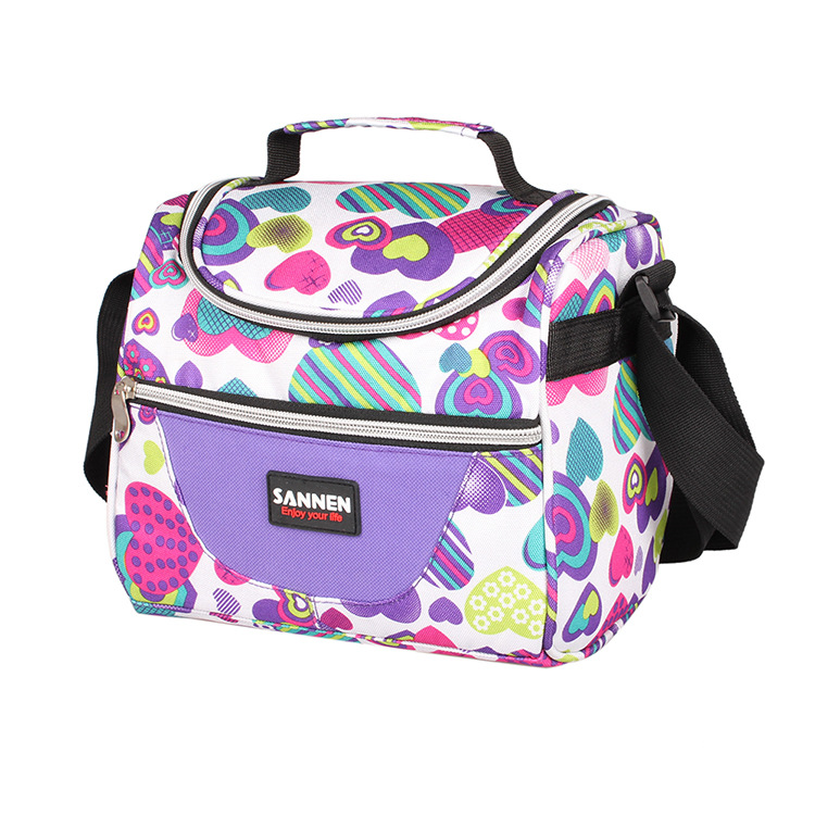 Sanne Lunch Bag in Stock Wholesale Portable Shawl Children&#039;s Lunch Bag Outdoor Picnic Insulated Freezer Bag Bags