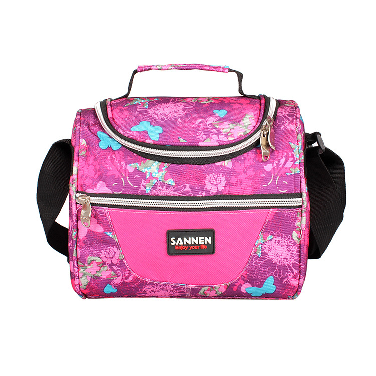 Sanne Lunch Bag in Stock Wholesale Portable Shawl Children&#039;s Lunch Bag Outdoor Picnic Insulated Freezer Bag Bags