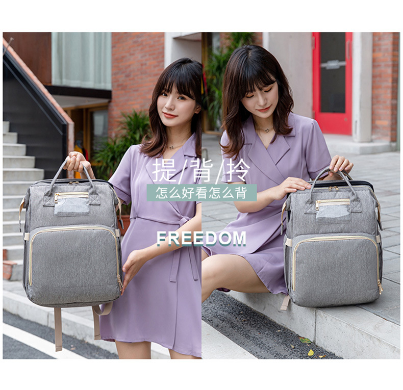 a Large Number of Stock New MultiFunction Diaper Bag Folding Bed Portable Foldable Crib Mother's Bag a Large Number of Stock New MultiFunction Diaper Bag Folding Bed Portable Foldable Crib Mother's Bag