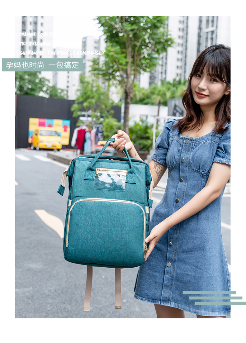 a Large Number of Stock New MultiFunction Diaper Bag Folding Bed Portable Foldable Crib Mother's Bag a Large Number of Stock New MultiFunction Diaper Bag Folding Bed Portable Foldable Crib Mother's Bag