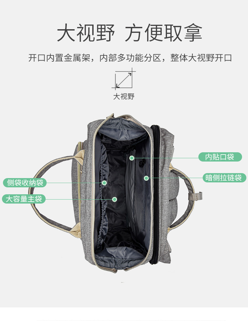 a Large Number of Stock New MultiFunction Diaper Bag Folding Bed Portable Foldable Crib Mother's Bag a Large Number of Stock New MultiFunction Diaper Bag Folding Bed Portable Foldable Crib Mother's Bag