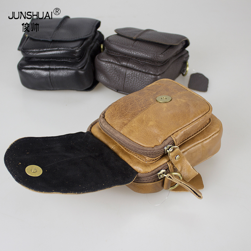 real leather pocket phone pack cigarette lighter bag.