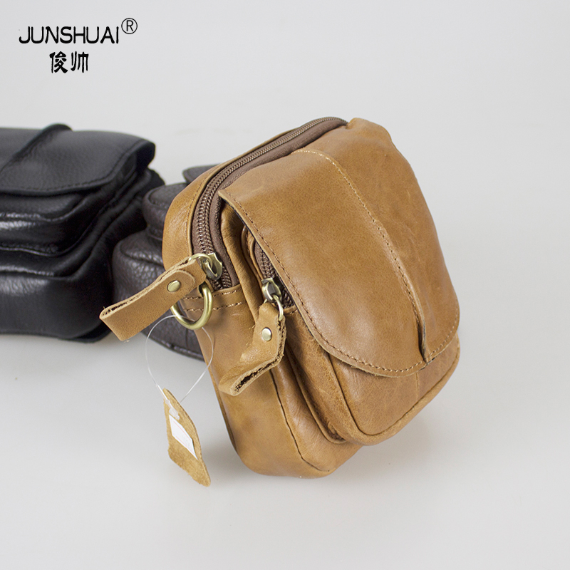 real leather pocket phone pack cigarette lighter bag.