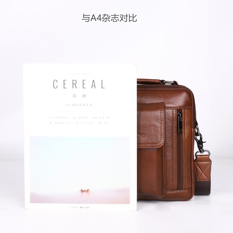 2020 New Arrival Men's Real-Leather Bag High Quality Men's Shoulder Bag First Layer Cowhide Men's Small Bag Trendy Crossbody Backpack 2020 New Arrival Men's Real-Leather Bag High Quality Men's Shoulder Bag First Layer Cowhide Men's Small Bag Trendy Crossbody Backpack