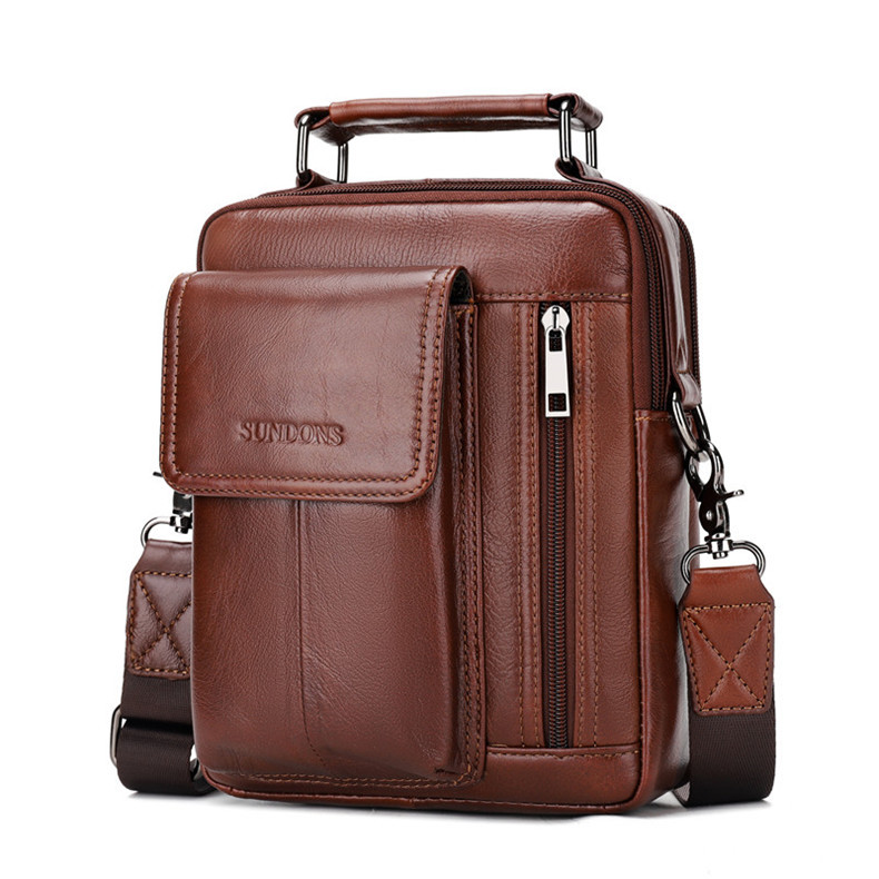 2020 New Arrival Men's Real-Leather Bag High Quality Men's Shoulder Bag First Layer Cowhide Men's Small Bag Trendy Crossbody Backpack 2020 New Arrival Men's Real-Leather Bag High Quality Men's Shoulder Bag First Layer Cowhide Men's Small Bag Trendy Crossbody Backpack