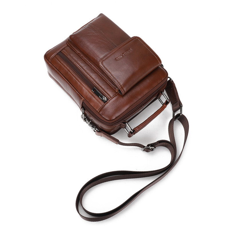 2020 New Arrival Men's Real-Leather Bag High Quality Men's Shoulder Bag First Layer Cowhide Men's Small Bag Trendy Crossbody Backpack 2020 New Arrival Men's Real-Leather Bag High Quality Men's Shoulder Bag First Layer Cowhide Men's Small Bag Trendy Crossbody Backpack