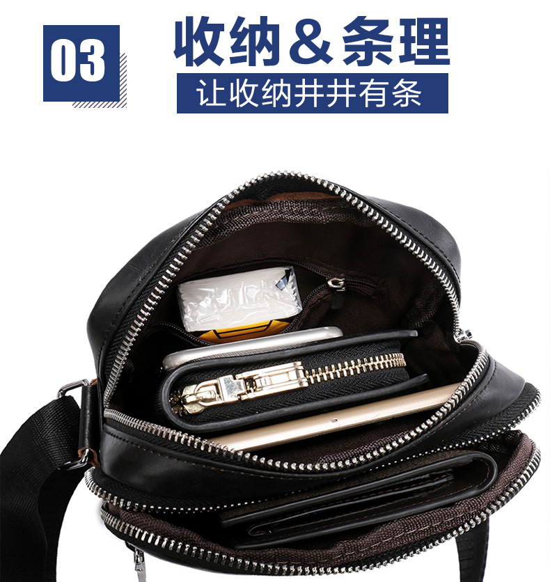 Men's Real-Leather Bag First Layer Cowhide Wear-Resistant Men's Casual Fashion Multi-Male Messenger Bag Shoulder Bag One Product Dropshipping Men's Real-Leather Bag First Layer Cowhide Wear-Resistant Men's Casual Fashion Multi-Male Messenger Bag Shoulder Bag One Product Dropshipping