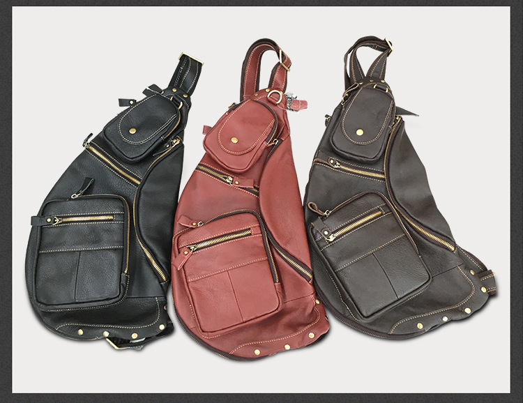 2020 Foreign Trade Popular Style Retro Men's Sports Men's Real-Leather Bag Chest Bag Men's Multi-Functional Outdoor Crossbody Shoulder Bag 2020 Foreign Trade Popular Style Retro Men's Sports Men's Real-Leather Bag Chest Bag Men's Multi-Functional Outdoor Crossbody Shoulder Bag