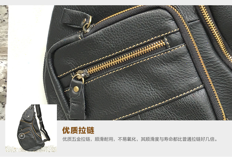 2020 Foreign Trade Popular Style Retro Men's Sports Men's Real-Leather Bag Chest Bag Men's Multi-Functional Outdoor Crossbody Shoulder Bag 2020 Foreign Trade Popular Style Retro Men's Sports Men's Real-Leather Bag Chest Bag Men's Multi-Functional Outdoor Crossbody Shoulder Bag