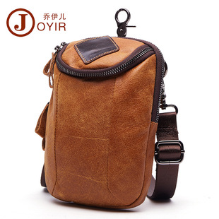 Factory Wholesale Men's Belt Bag Korean Multi-Functional Outdoor Waist Chest Bag Shoulder Sports Bag Matte Leather Men's Real-Leather Bag Factory Wholesale Men's Belt Bag Korean Multi-Functional Outdoor Waist Chest Bag Shoulder Sports Bag Matte Leather Men's Real-Leather Bag