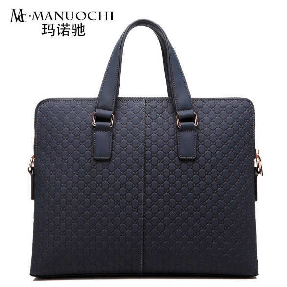 One Piece Dropshipping Men&#039;s Real-Leather Bag Cowhide Handbag Men&#039;s Business Bag Briefcase Portfolio Shoulder Messenger Bag