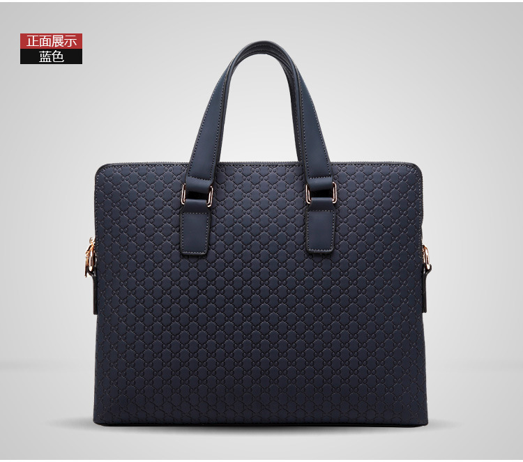 One Piece Dropshipping Men's Real-Leather Bag Cowhide Handbag Men's Business Bag Briefcase Portfolio Shoulder Messenger Bag
