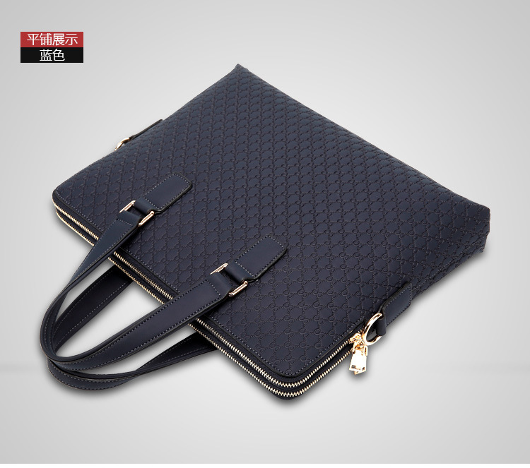 One Piece Dropshipping Men's Real-Leather Bag Cowhide Handbag Men's Business Bag Briefcase Portfolio Shoulder Messenger Bag