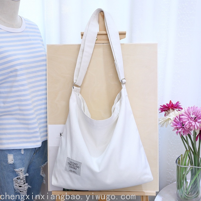 Literary Canvas Bag Trendy Women's Simple Large Capacity Portable Shoulder Crossbody Student Bag Generation Literary Canvas Bag Trendy Women's Simple Large Capacity Portable Shoulder Crossbody Student Bag Generation
