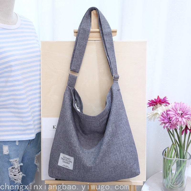 Literary Canvas Bag Trendy Women's Simple Large Capacity Portable Shoulder Crossbody Student Bag Generation Literary Canvas Bag Trendy Women's Simple Large Capacity Portable Shoulder Crossbody Student Bag Generation