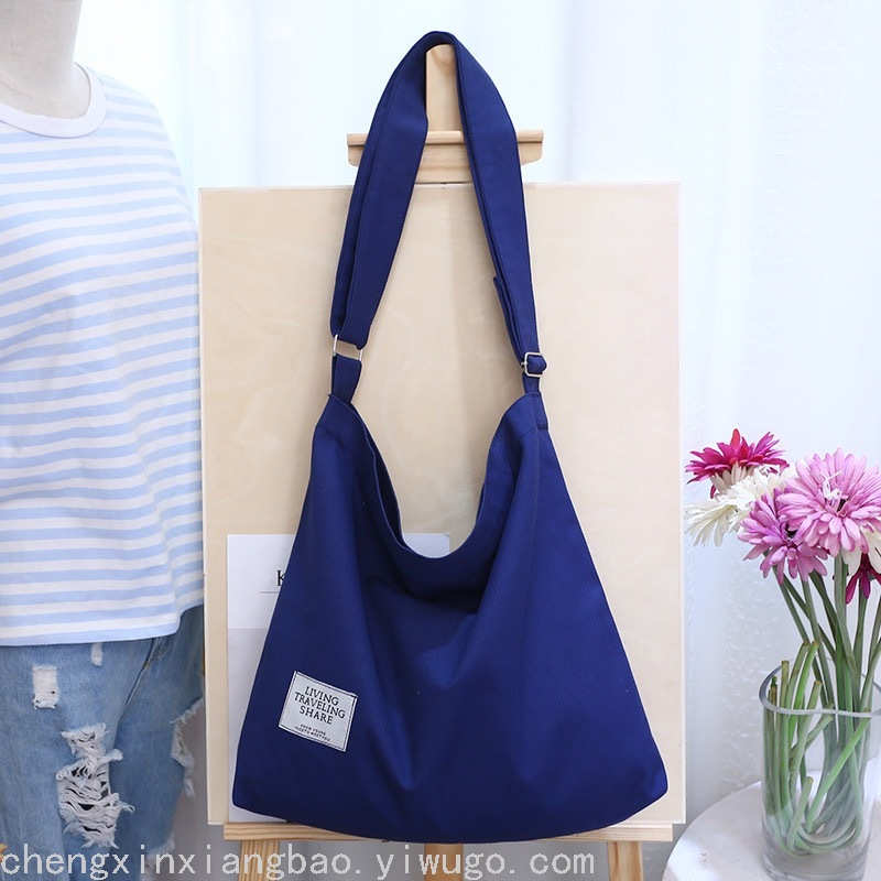 Literary Canvas Bag Trendy Women's Simple Large Capacity Portable Shoulder Crossbody Student Bag Generation Literary Canvas Bag Trendy Women's Simple Large Capacity Portable Shoulder Crossbody Student Bag Generation