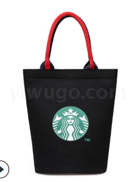 Bag female new large capacity bucket bag student canvas bag Korean version simple joker dark shoulder handbag