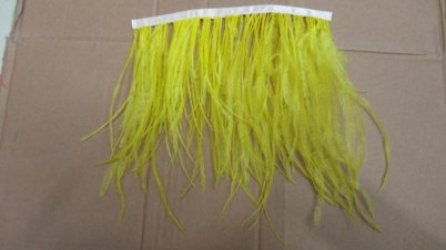Wholesale Ostrich Hair Woven Belt, Tender Yellow Ostrich Hair Belt,