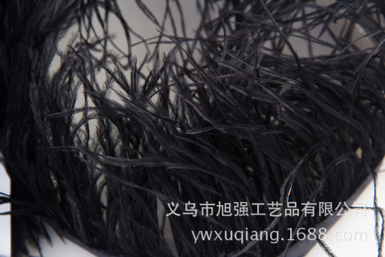 Manufacturer direct sale 13-15 cm bird hair silk plus cloth edge ostrich hair silk lace ostrich hair plus ribbon 2-150