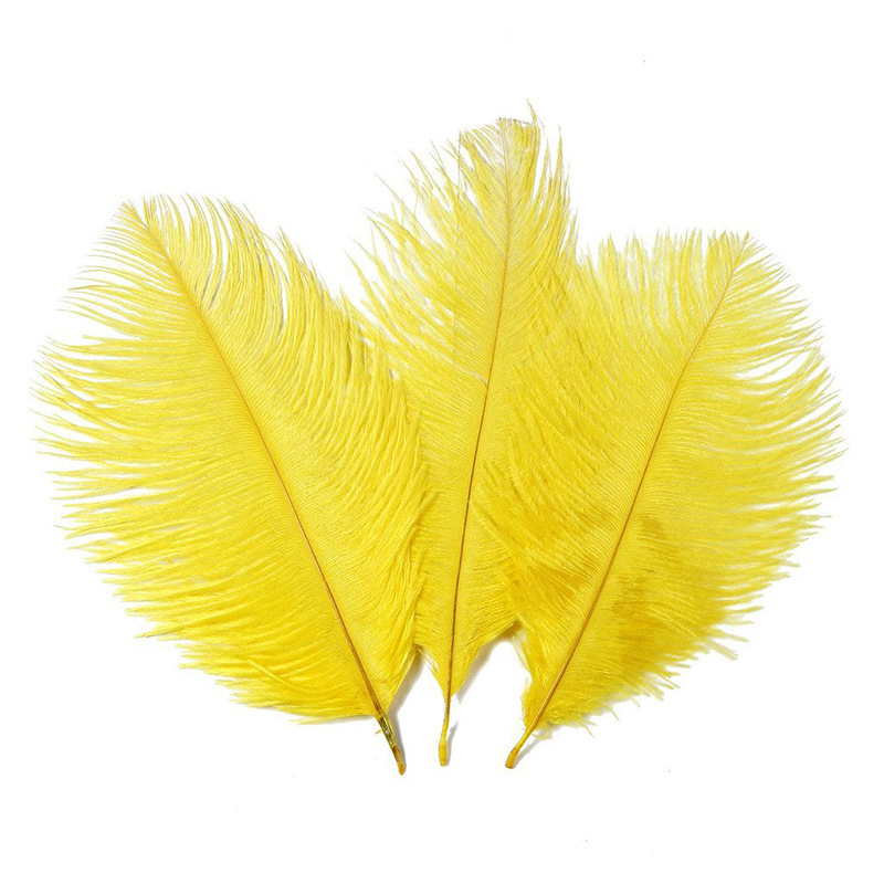 The wedding table flower decoration in The window of Natural Ostrich Feather Hotel in South Africa can be dyed Ostrich hair wholesale 15-20cm