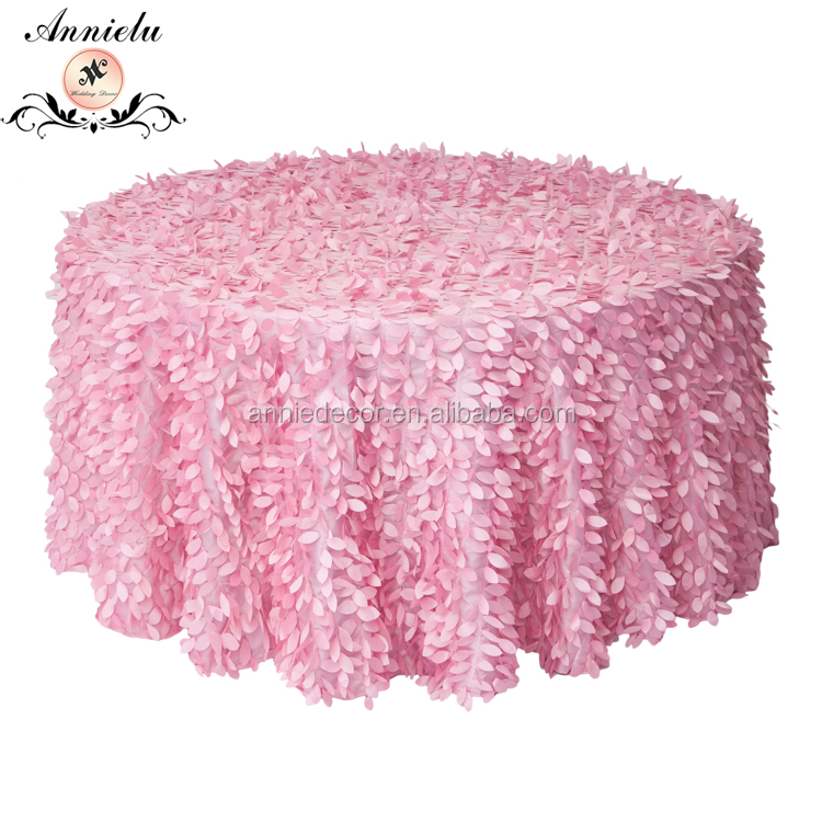 Wholesale fancy beautiful leaves petal taffeta round wedding