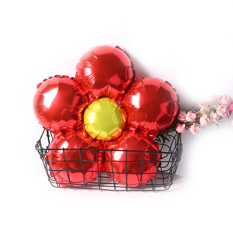 Five Petal Flower Aluminum Foil Balloon Birthday Party Wedding Room Decoration Background Layout Parthenocissus Grass Flower Aluminum Film Balloon Five Petal Flower Aluminum Foil Balloon Birthday Party Wedding Room Decoration Background Layout Parthenocissus Grass Flower Aluminum Film Balloon