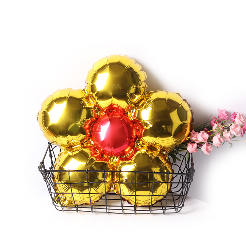 Five Petal Flower Aluminum Foil Balloon Birthday Party Wedding Room Decoration Background Layout Parthenocissus Grass Flower Aluminum Film Balloon Five Petal Flower Aluminum Foil Balloon Birthday Party Wedding Room Decoration Background Layout Parthenocissus Grass Flower Aluminum Film Balloon
