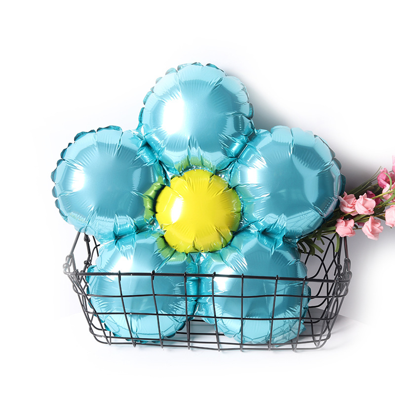 Five Petal Flower Aluminum Foil Balloon Birthday Party Wedding Room Decoration Background Layout Parthenocissus Grass Flower Aluminum Film Balloon Five Petal Flower Aluminum Foil Balloon Birthday Party Wedding Room Decoration Background Layout Parthenocissus Grass Flower Aluminum Film Balloon