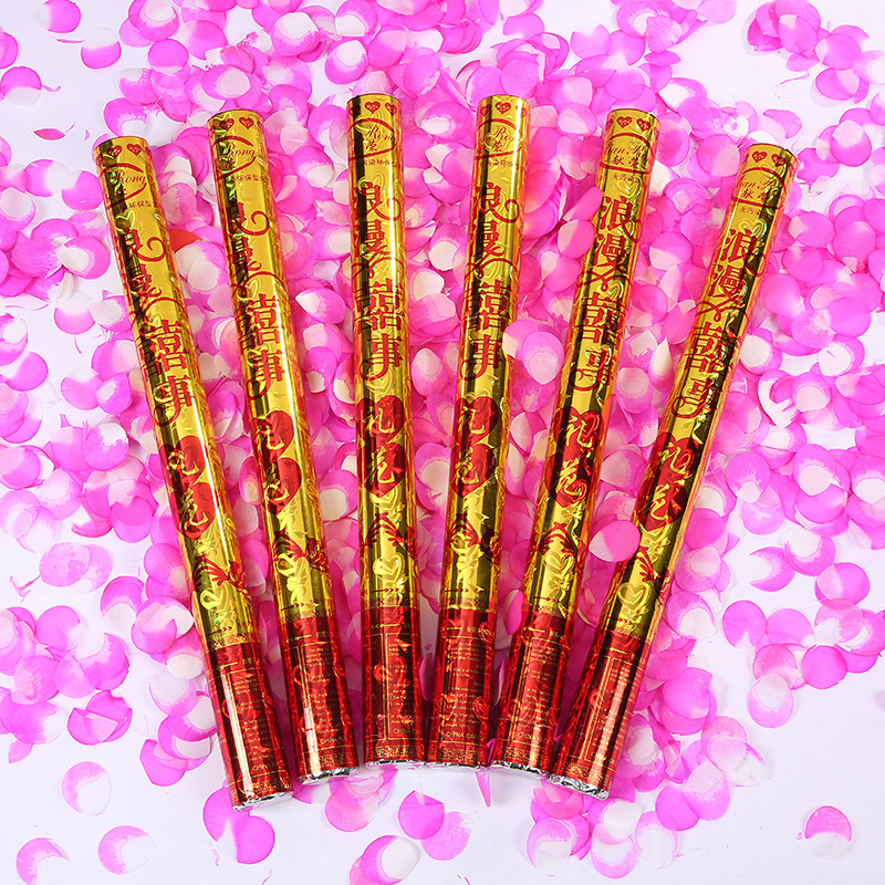 Wedding, Marriage Salute Ceremony Opening Ceremony Salute Handheld Petal Rain Fireworks Tube Bar Start Salute