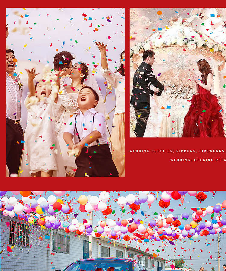 Wedding, Marriage Salute Ceremony Opening Ceremony Salute Handheld Petal Rain Fireworks Tube Bar Start Salute