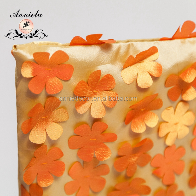 Hot sale elegant petal taffeta wedding chair sash