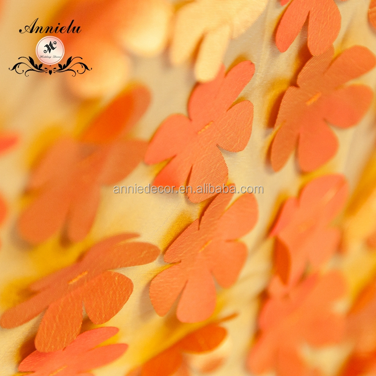 Hot sale elegant petal taffeta wedding chair sash