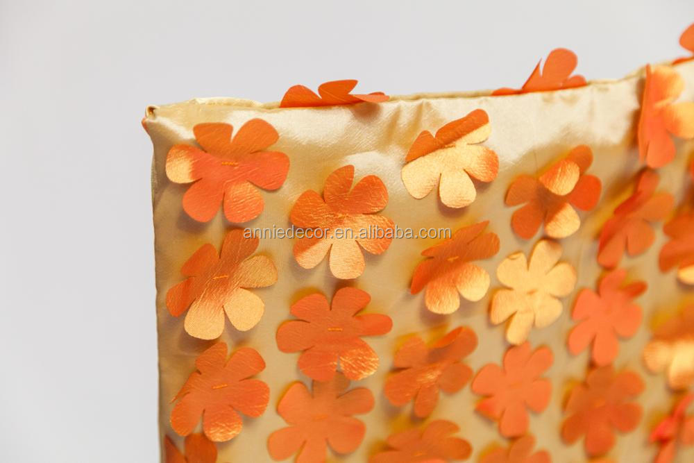 Hot sale elegant petal taffeta wedding chair sash Hot sale elegant petal taffeta wedding chair sash