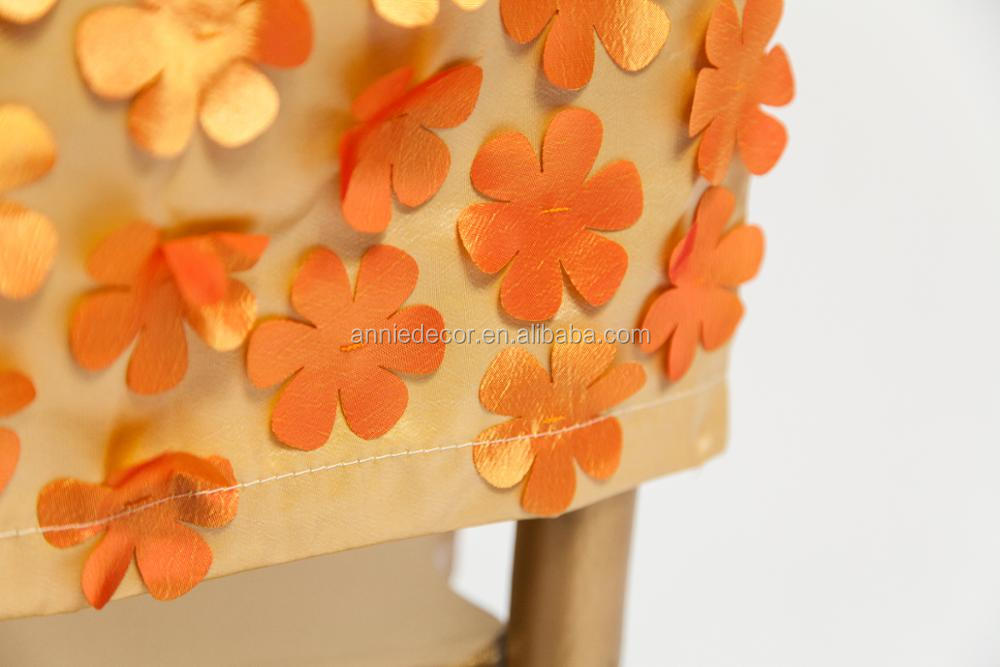 Hot sale elegant petal taffeta wedding chair sash Hot sale elegant petal taffeta wedding chair sash