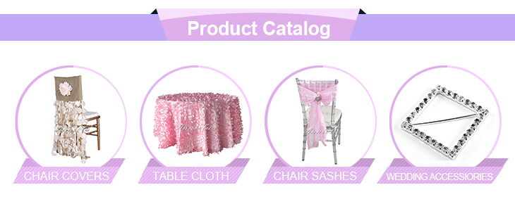 Hot sale elegant petal taffeta wedding chair sash Hot sale elegant petal taffeta wedding chair sash