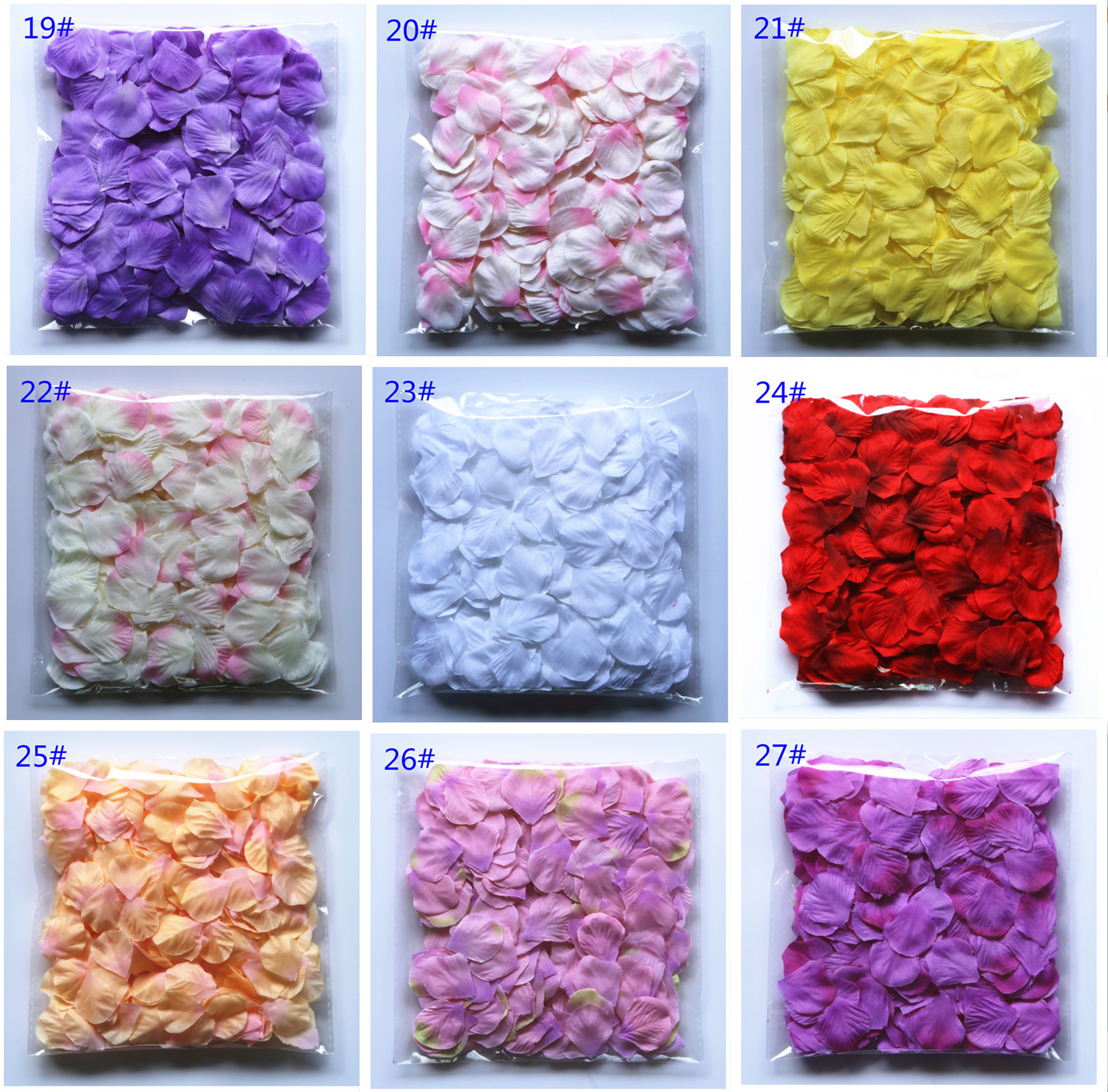 Room Layout Hand Throwing Flower Stage Sprinkling Flowers Petal Rain Small Broken Petals 300 Pieces Wedding Petal