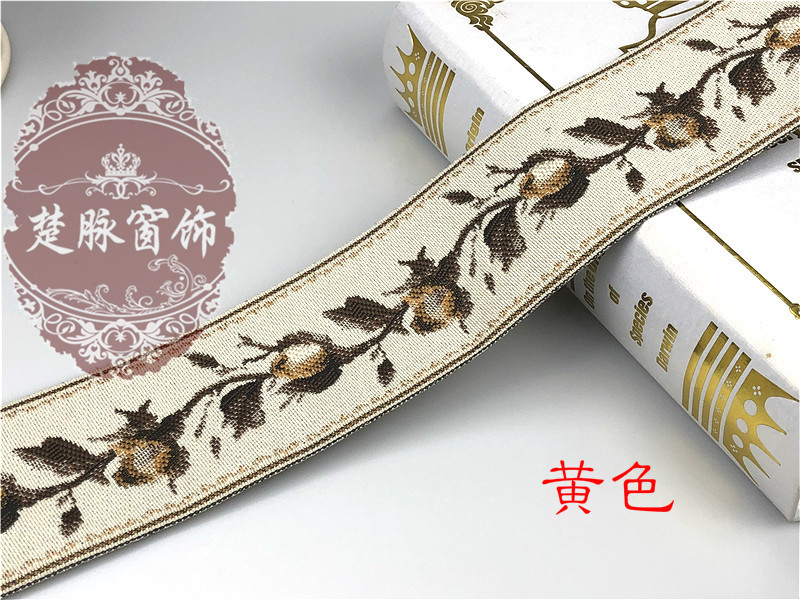 New Curtain Linen Jacquard Net Tape 6cm Stitching Side Ethnic Wedding Gloves New Curtain Linen Jacquard Net Tape 6cm Stitching Side Ethnic Wedding Gloves