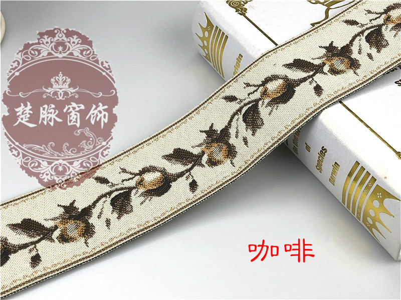 New Curtain Linen Jacquard Net Tape 6cm Stitching Side Ethnic Wedding Gloves New Curtain Linen Jacquard Net Tape 6cm Stitching Side Ethnic Wedding Gloves