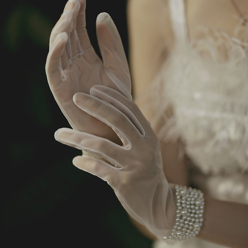 Wedding Gloves Wedding Dress Gloves Wedding Gloves Pearl Short Wedding Gloves