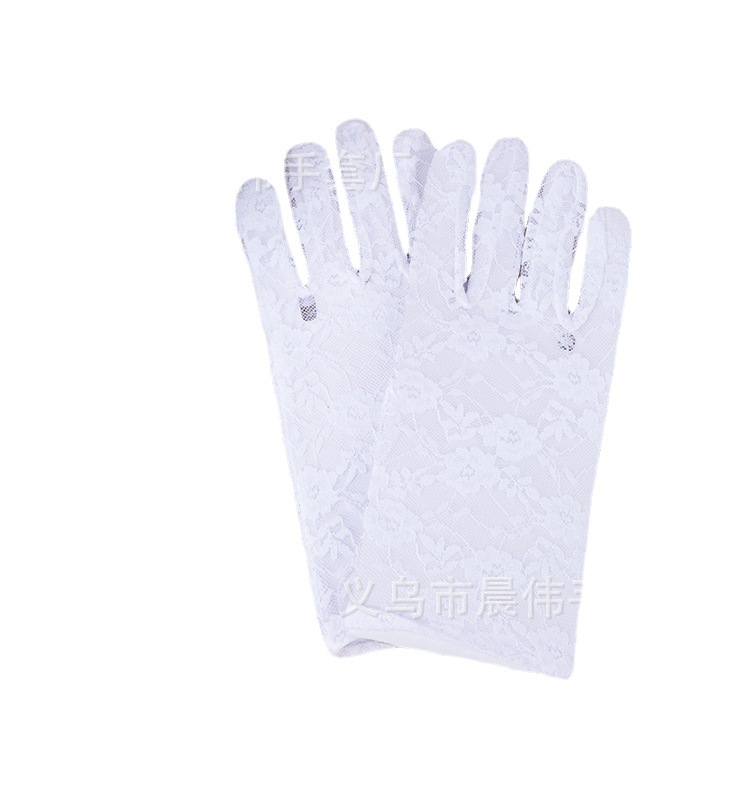 2018 New Driving Electric Car Short Sexy Lace Sun Wedding Gloves