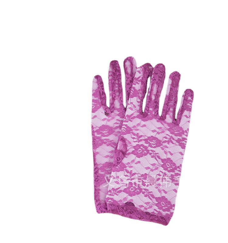 2018 New Driving Electric Car Short Sexy Lace Sun Wedding Gloves