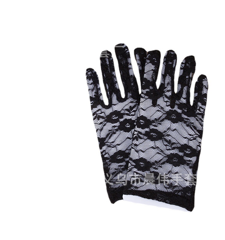 2018 New Driving Electric Car Short Sexy Lace Sun Wedding Gloves