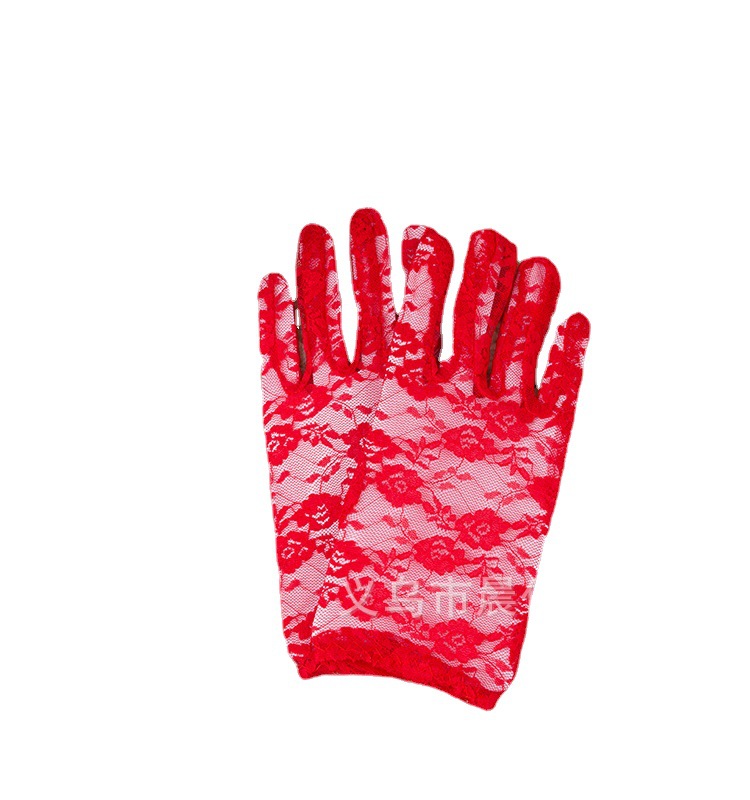 2018 New Driving Electric Car Short Sexy Lace Sun Wedding Gloves
