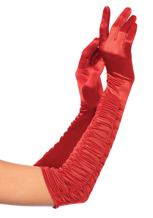 Wholesale Satin Satin Wedding Gloves Etiquette Gloves Bridal Gloves Pleated Sexy Dinner Performance Wedding Gloves