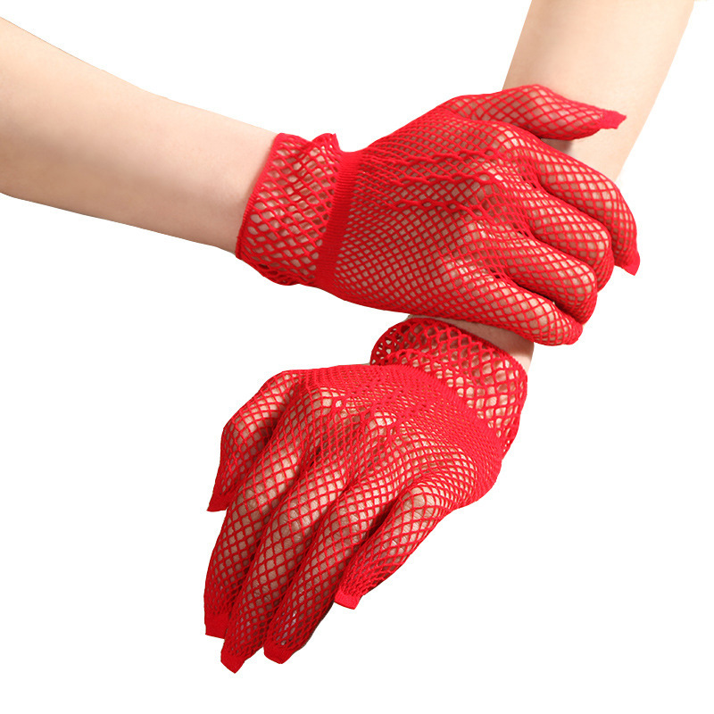 Hollow out fishnet appeals nets short wedding gloves summer New sun Protection gloves